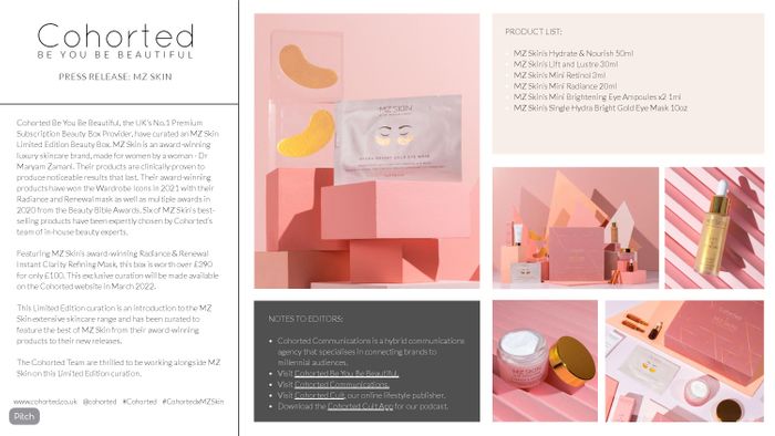 Cohorted x MZ Skin Exclusive Box